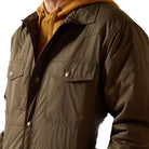 Men's Ariat Dark Green Quilted Shirt Jacket 10062512
