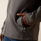 Men's Ariat Gray Vernon Softshell Jacket 10062598