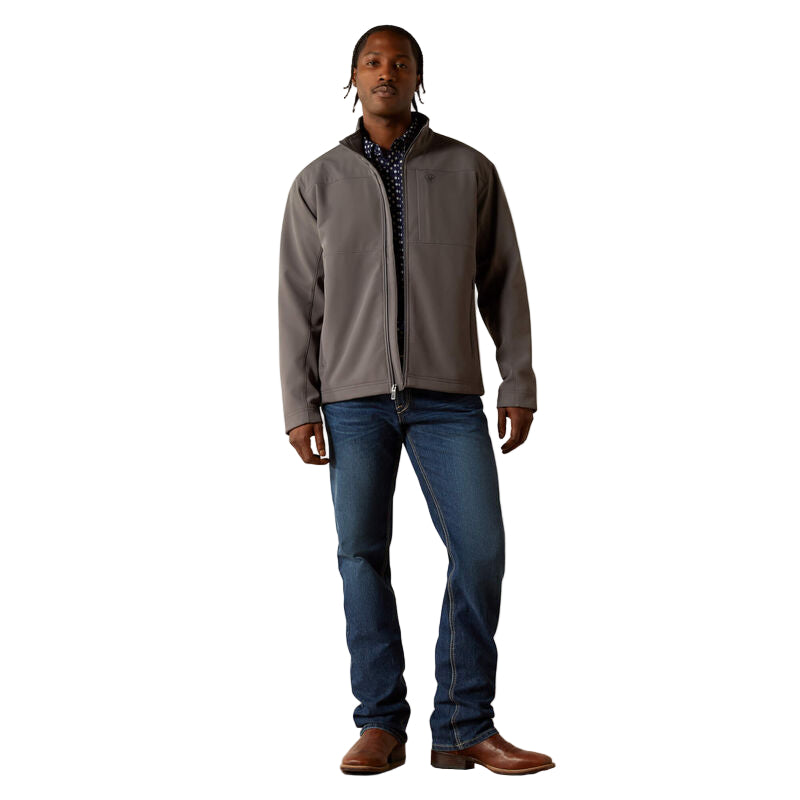 Men's Ariat Gray Vernon Softshell Jacket 10062598