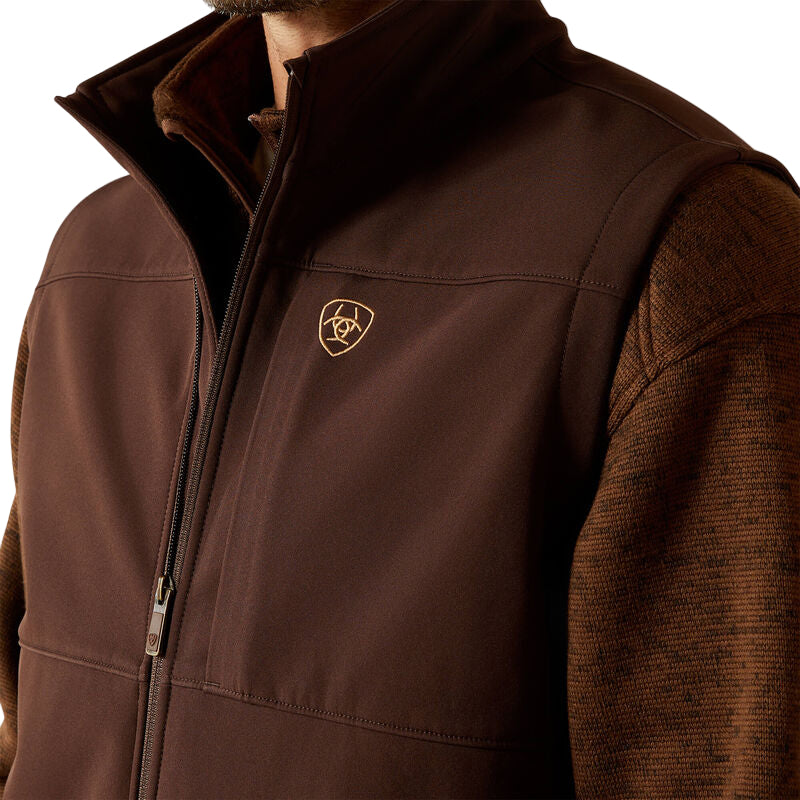 Men's Ariat Brown Vernon Softshell Vest 10062601 – Crazy House