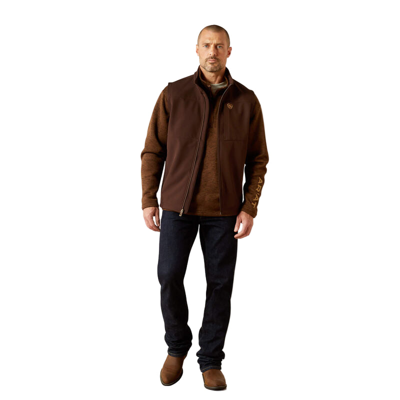 Men's Ariat Brown Vernon Softshell Vest 10062601 – Crazy House