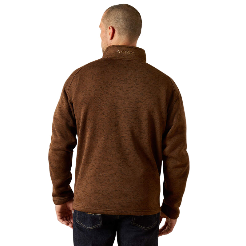Men's Ariat Caldwell Logo 1/4 Zip Sweater 10062619