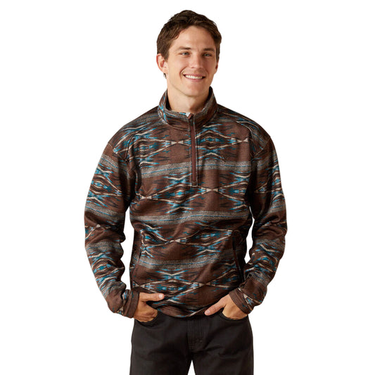 Men's Ariat Caldwell Logo 1/4 Zip Sweater 10062620