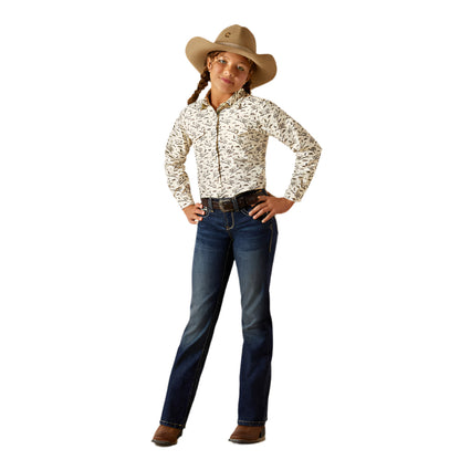 Girl's Ariat Rodeo Time Button Up Shirt 10062842 - Crazy House Western Wear