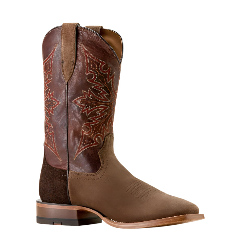 Men's Ariat Circuit Gritty Wide Square Toe Cowboy Boot 10063995 - Crazy House Western Wear