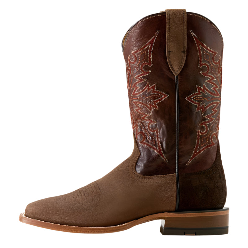 Men's Ariat Circuit Gritty Wide Square Toe Cowboy Boot 10063995 - Crazy House Western Wear