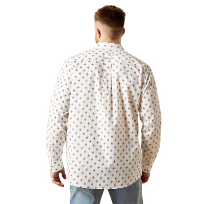 Men's Ariat White Thell Classic Fit Shirt 
