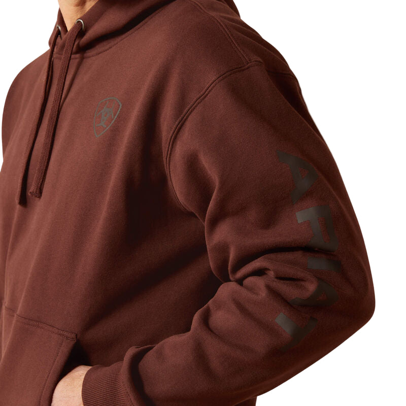 Men's Ariat Deep Mahogany Logo Hoodie 10065839