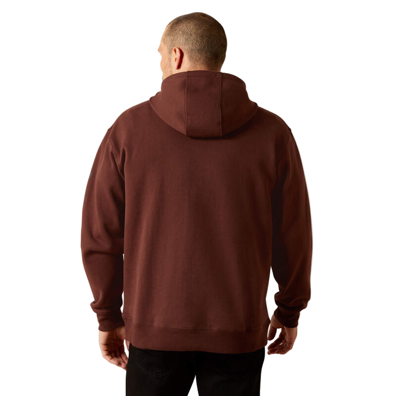 Men's Ariat Deep Mahogany Logo Hoodie 10065839
