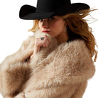 Women's Ariat Tan Faux Fur Coat