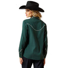 Women's Ariat Pine Grove Green Mirrorball Blouse 10065988