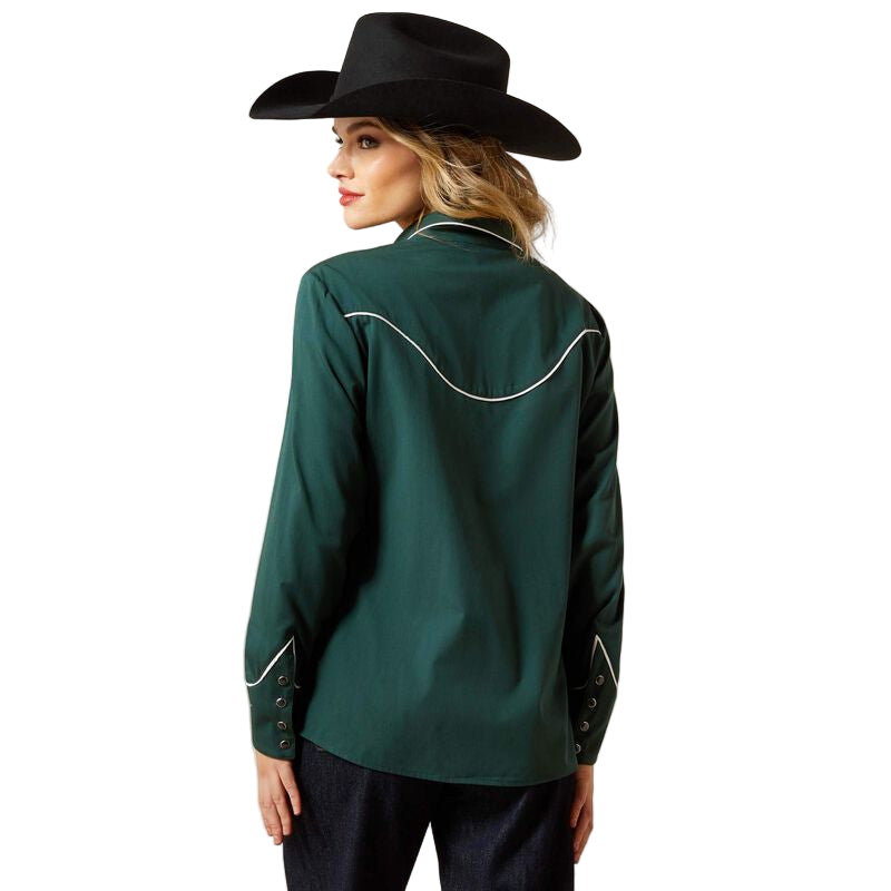 Women's Ariat Pine Grove Green Mirrorball Blouse 10065988