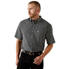 Men's Ariat Black Tossed Vines Tru Classic Fit Shirt 10071035