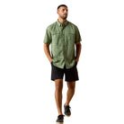 Men's Ariat Green Printed VentTEK Outbound Classic Fit Shirt 10071053