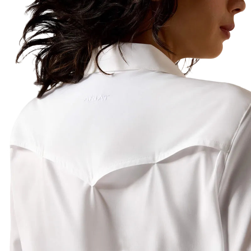 Women's Ariat White Western Long Sleeve VentTEK Shirt 10071068