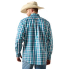 Men's Ariat White Plaid Pro Series James Classic Fit Shirt 10071086