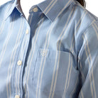 Girl's Ariat Ashleigh Blue Stripe Kirby Shirt 10071277