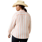 Women's Ariat Peach Amber Stripe Kirby Shirt 10071414