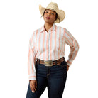 Women's Ariat Peach Amber Stripe Kirby Shirt 10071414