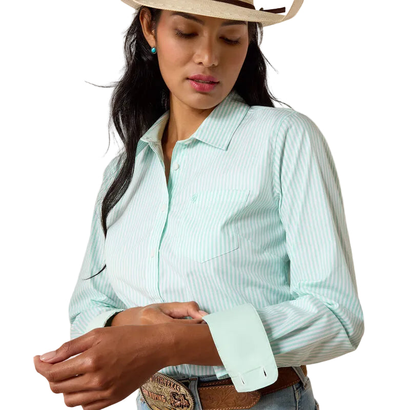 Ariat Women's Holiday Stripe Kirby Shirt, XXL