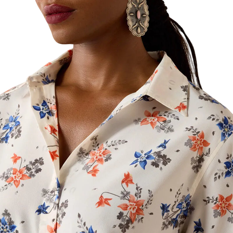 Women's Ariat Horseshoe Print Homestyle Shirt 10071463