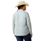 Women's Ariat Green Bay Stripe Kirby Pro Shirt 10071467