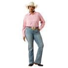 Women's Ariat Sun Kissed Coral Stripe Kirby Pro Shirt 10071468