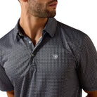 Men's Ariat Sky Rocket Pinwheel Geo Print Classic Fit Polo 10071494