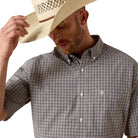 Men's Ariat Black Plaid Pro Series Tommie Classic Fit Shirt 10071582