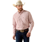 Men's Ariat Peach Plaid Pro Series Theoden Classic Fit Shirt 10071584