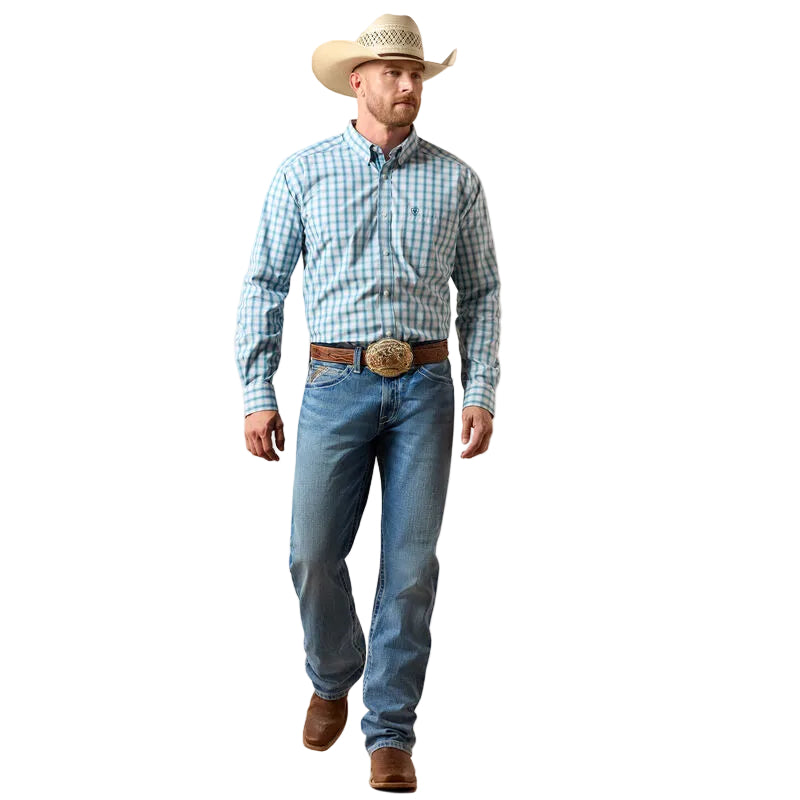 Men's Ariat Corsair Plaid Pro Series John Classic Fit Shirt 10071588