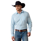 Men's Ariat Crystal Blue Plaid Everything Classic Fit Shirt 10071591