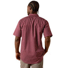 Men's Ariat Maroon Banner Printed 360 Airflow Classic Fit Shirt 10071661
