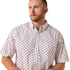 Men's Ariat White Southwest Print Tadeo Classic Fit Shirt 10071735