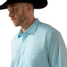 Men's Ariat Crystal Blue Everything Classic Fit Shirt 10072735