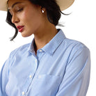 Men's Ariat Ultramarine Stripe Kirby Pro Shirt 10073506