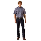 Men's Ariat Evening Blue Medallion Print Bill Classic Fit Shirt 10073524