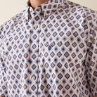 Men's Ariat White Multi Southwest Print Baxter Classic Fit Shirt 10073527