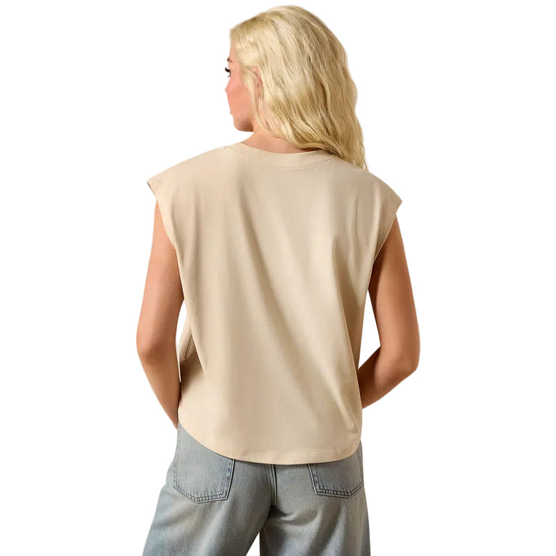 Women's Ariat Oyster Gray Cool It Cowboy T-shirt 10073558