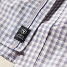 Men's Ariat Sleet Gray Plaid Pro Series Blaire Classic Fit Shirt 10073564