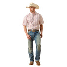 Men's Ariat Key Largo Blue Stripe Pro Series Neil Classic Fit Shirt 10073597