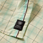 Men's Ariat Ocean Wave Plaid Pro Series Neko Classic Fit Shirt 10073600