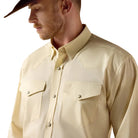Ariat Men's Almond Oil Lightweight Twill Classic Fit Shirt 10073613