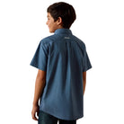 Boy's Ariat Key Largo Mini Geo Print Storm Shirt 10073670