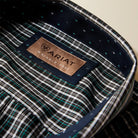 Men's Ariat Black Plaid Wrinkle Free Whiteford Classic Fit Shirt 10073685