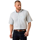 Men's Ariat White Multi Plaid Wrinkle Free Winchester Classic Fit Shirt 10073699