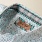 Men's Ariat White Multi Geo Print Wrinkle Free Welsh Classic Fit Shirt 10073700
