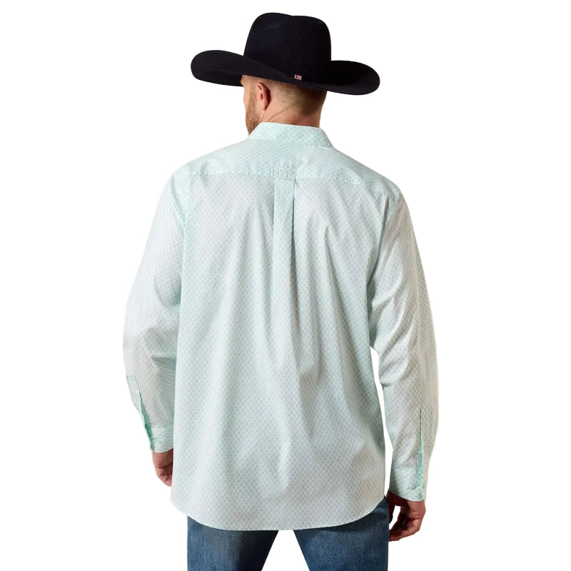 Men's Ariat Blue Glow Southwest Crosses Everything Classic Fit Shirt 10073897