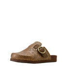 Women's Ariat Brown Floral Emboss Country Mule Slip On Shoes 10074266