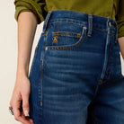 Ariat Women's Perfect Rise Relaxed Petra Flipside Straight Leg Jeans 10079018